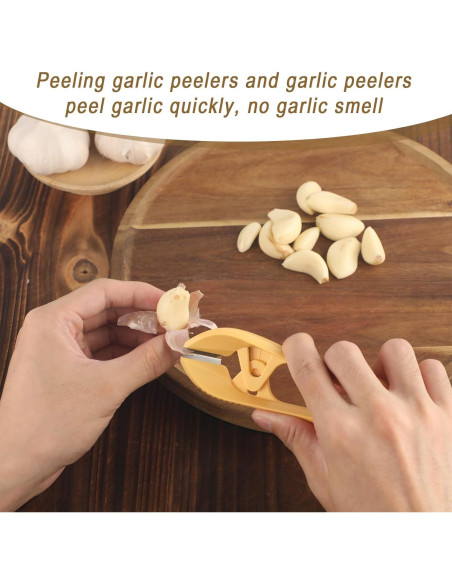 Pelador de Ajo Manual Gosknor Naranja 13x5.2cm Antideslizante