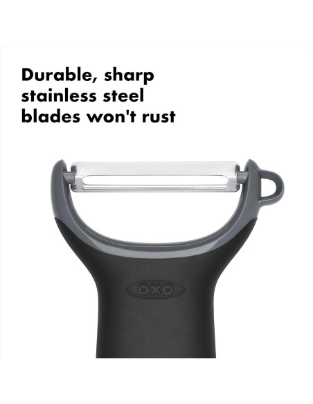 Pelador OXO Good Grips Prep de Acero Inoxidable - Negro