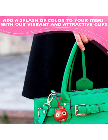 100 Clips de Llaveros de Plástico The Little Green Change