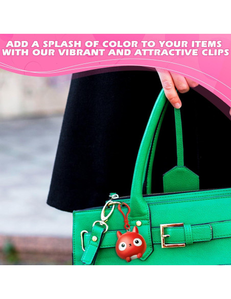 100 Clips de Llaveros de Plástico The Little Green Change