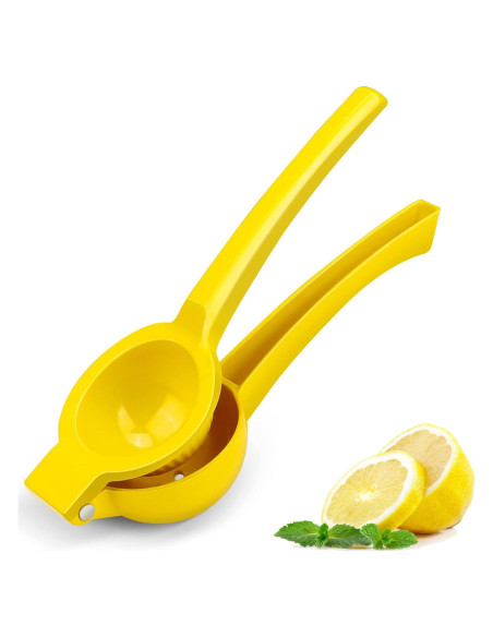 Exprimidor de Limón JIEJIE Manual de Aluminio 0.5L Amarillo