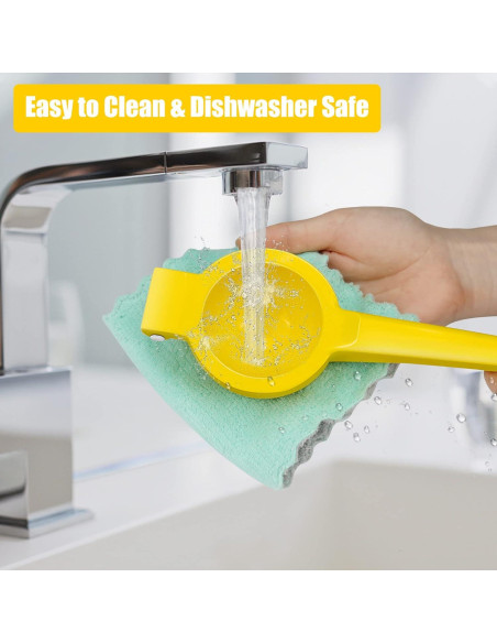Exprimidor de Limón JIEJIE Manual de Aluminio 0.5L Amarillo