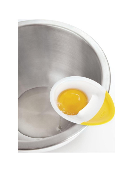 Separador de Huevos 3 en 1 OXO Good Grips, Blanco y Amarillo