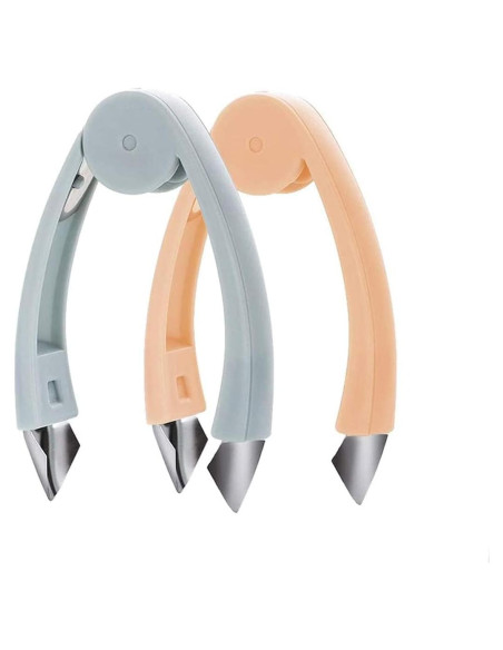 Paquete de 2 Quita Tallos de Fresa Enyolidimk Acero Inoxidable