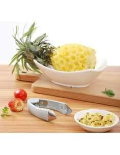 Paquete de 2 Quita Tallos de Fresa Enyolidimk Acero Inoxidable 2