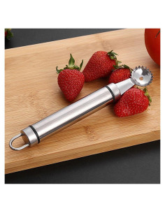 Herramienta de despalillado Jowxsx de acero inoxidable 15.24 cm