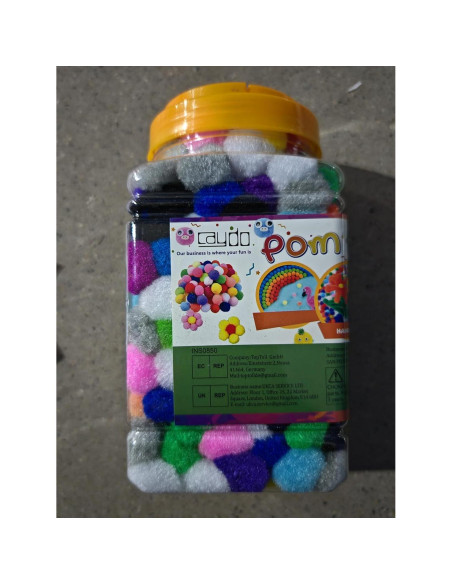 Pompones Multicolor Caydo 400 Piezas 2.5 cm para Manualidades Pompones Multicolor Caydo 400 Piezas 2.5 cm para Manualidades