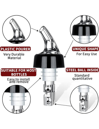 Vertedor Automático Medido SuproBarware 30ml - 12 Paquetes