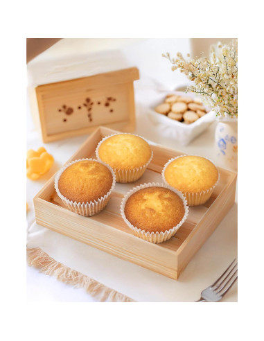 200 Forros de Cupcake Bake Choice Blancos Estándar Antiadherentes