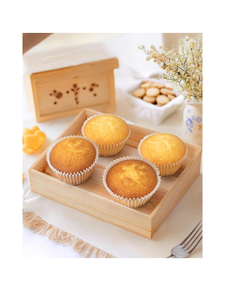 200 Forros de Cupcake Bake Choice Blancos Estándar Antiadherentes