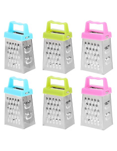 Mini Ralladores de Queso Amosfun Acero Inoxidable 6 Piezas