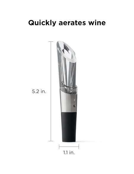 Aerador y Vertedor de Vino Rabbit W6127 Acero Inoxidable 13.21 cm