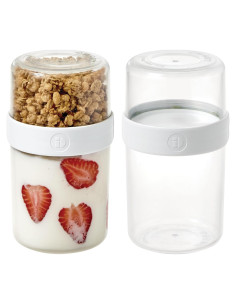 Contenedores de Comida Apilables iDesign Medianos Set de 2