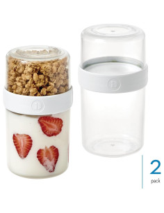 Contenedores de Comida Apilables iDesign Medianos Set de 2 2