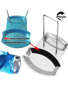 Soporte para Tapa de Sartén Acero Inoxidable iPstyle 19x15.5cm 2