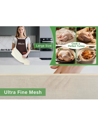 Rollo de Tela de Queso Olicity Grado 100 0.91x9.14 m Algodón