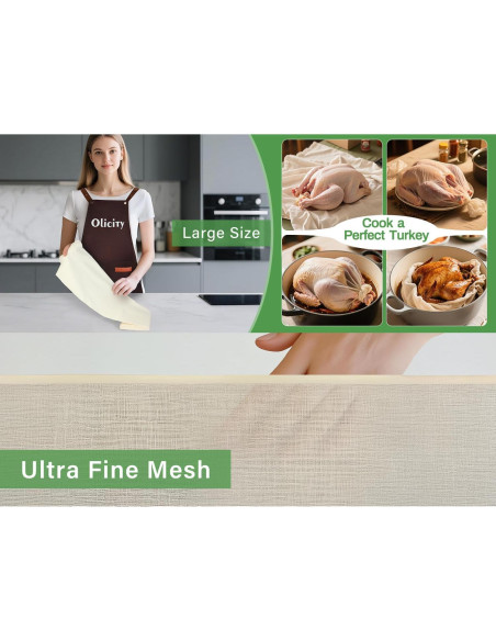 Rollo de Tela de Queso Olicity Grado 100 0.91x9.14 m Algodón