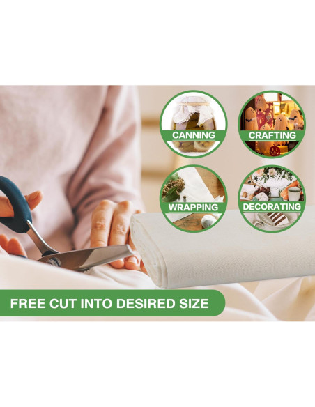 Rollo de Tela de Queso Olicity Grado 100 0.91x9.14 m Algodón