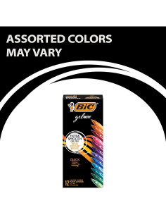 Bolígrafos de Gel BIC Gelocity Secado Rápido, 12 Colores, 0.7mm 2