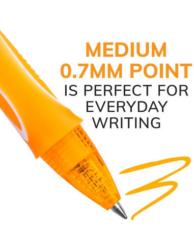 Bolígrafos de Gel BIC Gelocity Secado Rápido, 12 Colores, 0.7mm