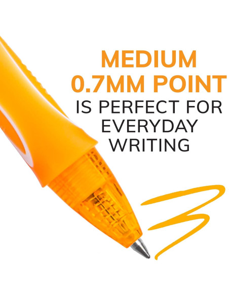 Bolígrafos de Gel BIC Gelocity Secado Rápido, 12 Colores, 0.7mm