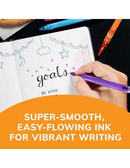 Bolígrafos de Gel BIC Gelocity Secado Rápido, 12 Colores, 0.7mm