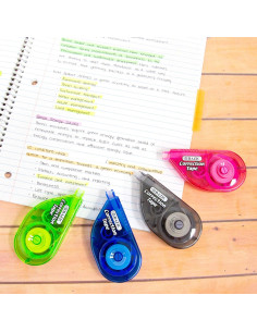 Cinta Correctora BAZIC 5 mm x 599 cm, Aplicador Ergonómico 2