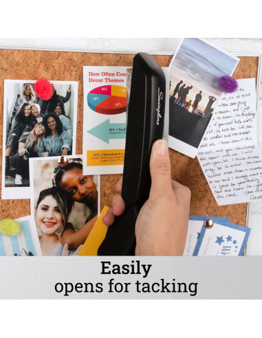 Grapadora Swingline Negra + 5000 Grapas Estándar + Quitagrapas