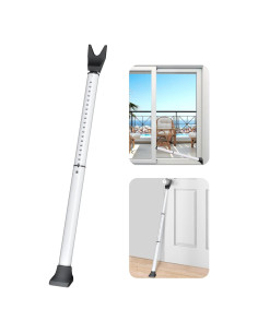 Barra de Seguridad de Puerta AceMining Ajustable 53-117 cm Blanca