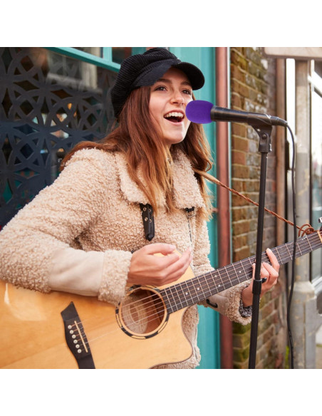 Juego de 20 Fundas de Micrófono Coloridas - Espuma Reutilizable