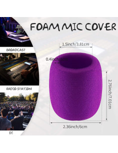 40 Fundas de Espuma para Micrófono de Mano - 10 Colores 2