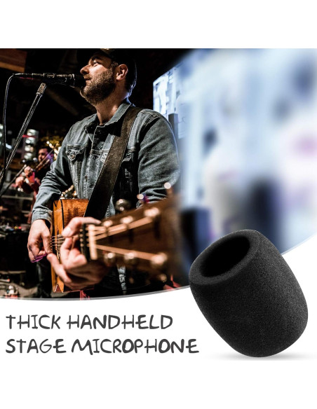 40 Fundas de Espuma para Micrófono de Mano - 10 Colores