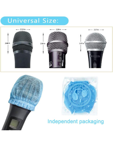 300 Cubiertas Desechables para Micrófono TENGYES Multicolor