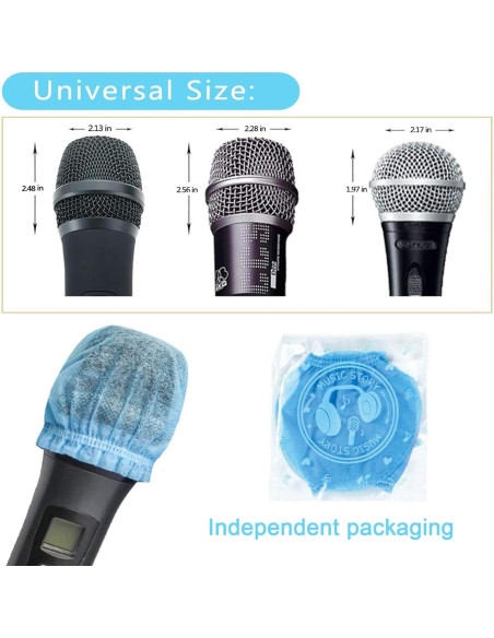 300 Cubiertas Desechables para Micrófono TENGYES Multicolor