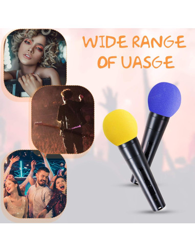 40 Fundas de Espuma para Micrófono de Mano - 10 Colores