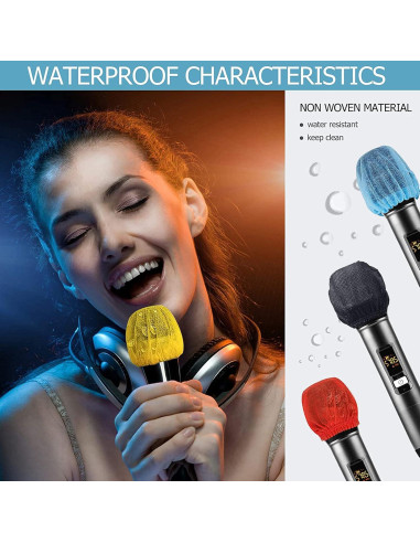 300 Cubiertas Desechables para Micrófono TENGYES Multicolor