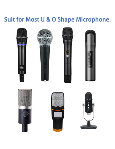 Cubierta de micrófono desechable 800 PCS Negro - Antipolución