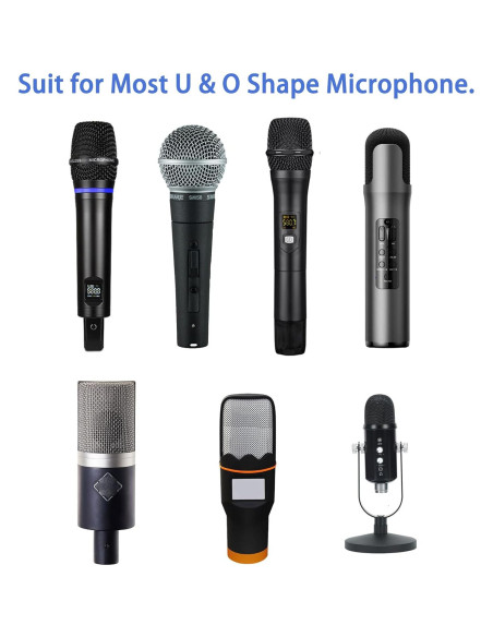 Cubierta de micrófono desechable 800 PCS Negro - Antipolución