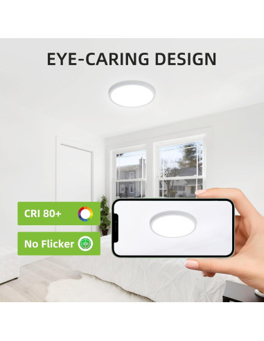 Luz de Techo LED Hykolity 30.48 cm 24W CCT Seleccionable