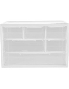 Organizador de Cajones LIPCHEEGO Blanco 6 Cajones 18x10x12 cm 2