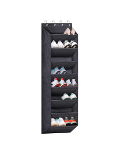 Organizador de Zapatos Colgante SLEEPING LAMB Negro 8 Bolsillos