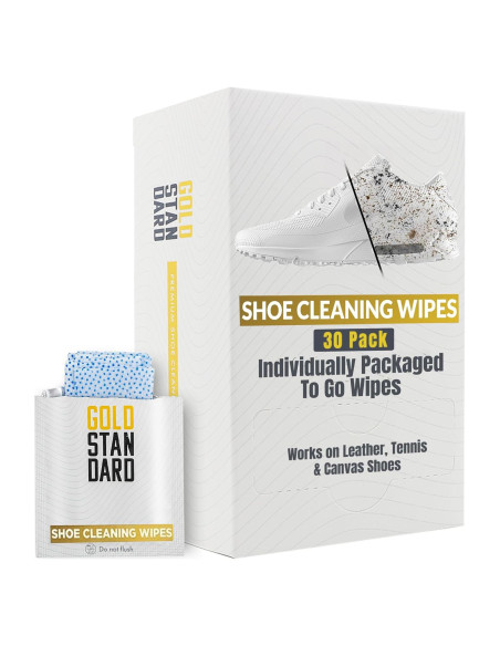 Toallitas Limpiadoras Gold Standard para Zapatos - 30 Unidades