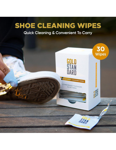 Toallitas Limpiadoras Gold Standard para Zapatos - 30 Unidades