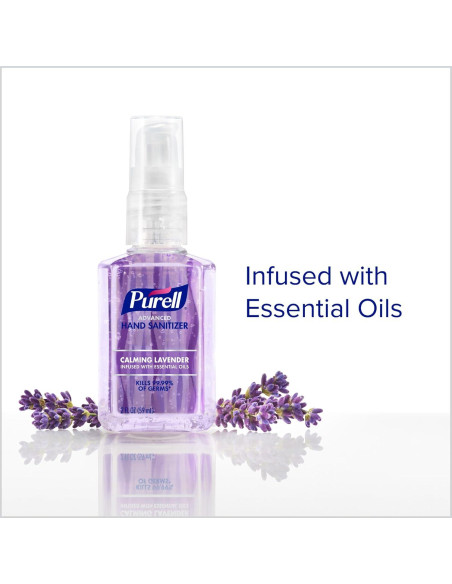 Gel desinfectante de manos Purell Advanced Lavanda 2 oz - Paquete de 6