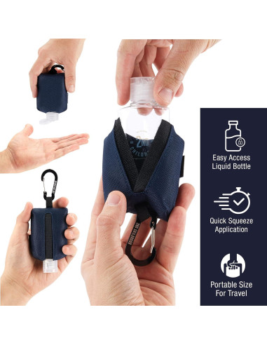 Llave desinfectante de manos portátil - Botella 59 ml azul