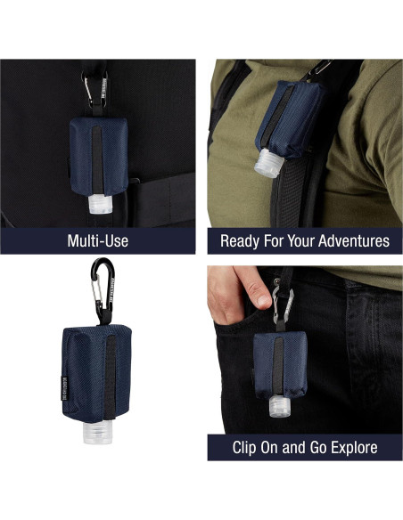 Llave desinfectante de manos portátil - Botella 59 ml azul