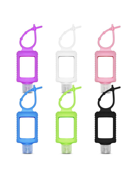 6 Botellas Vacías de Gel Antibacterial 60ml VHOPMORE Portátiles