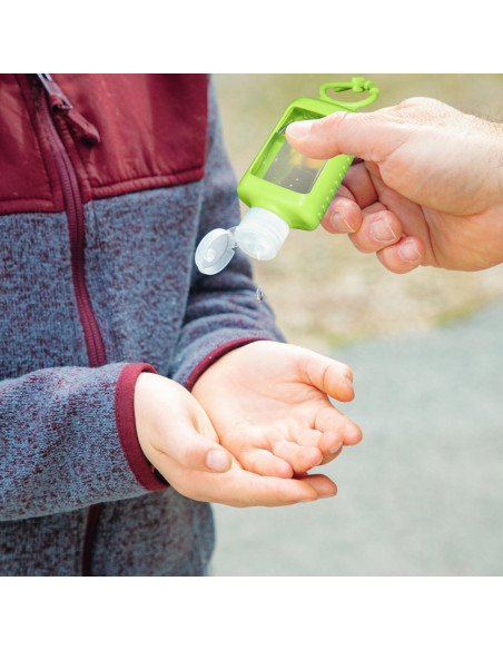 6 Botellas Vacías de Gel Antibacterial 60ml VHOPMORE Portátiles