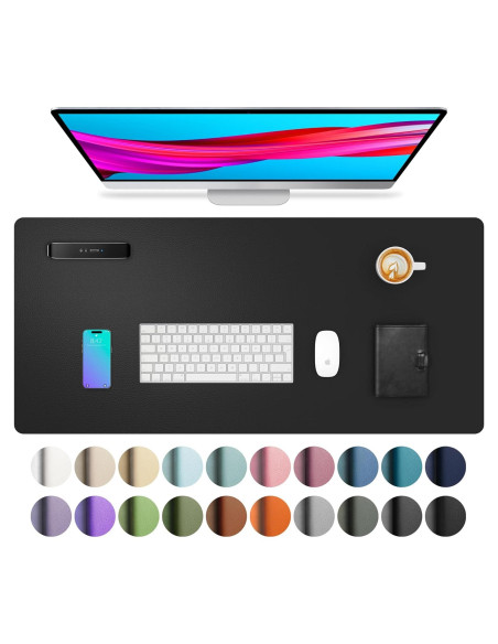 Alfombrilla de Escritorio Aothia de Cuero PU Antideslizante 60x35cm