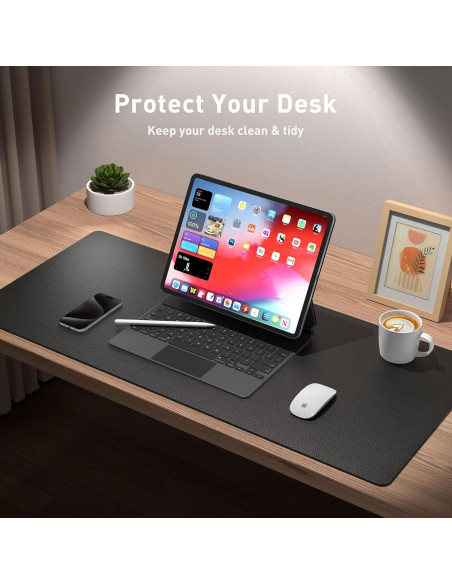 Alfombrilla de Escritorio Aothia de Cuero PU Antideslizante 60x35cm